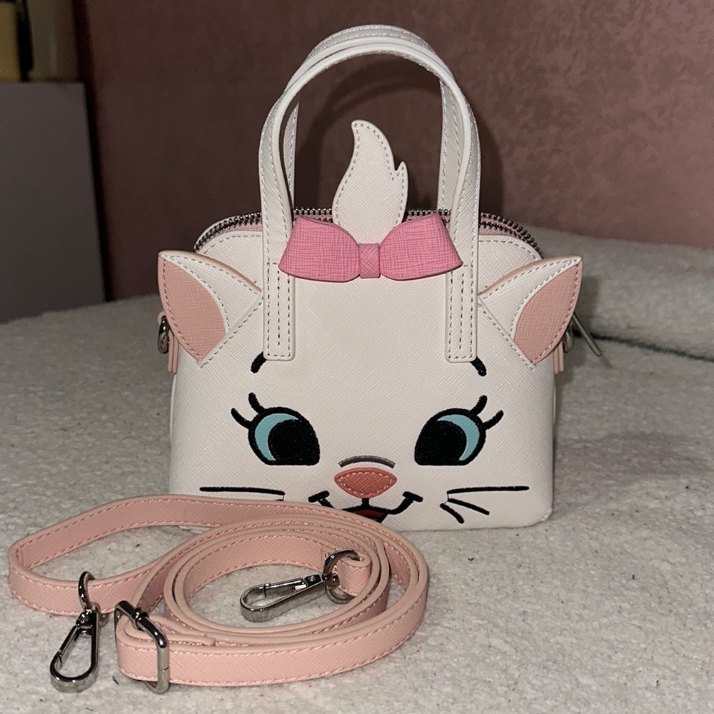 Mini Disney Loungefly Marie Crossbody w/Strap